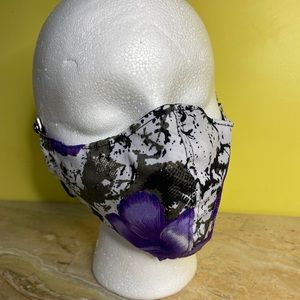 Face mask 😷/ adult/ black and purple color